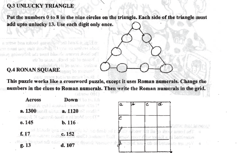 CBSE Class 6 Mathematics Revision Assignment 1